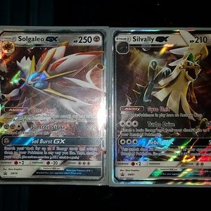 Solgaleo and sivally pokemon cards